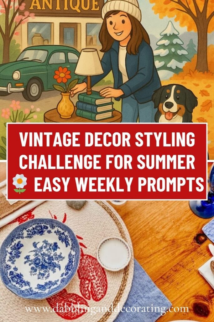 Vintage Decor Styling Challenge for Summer 🌼 | Easy Weekly Prompts