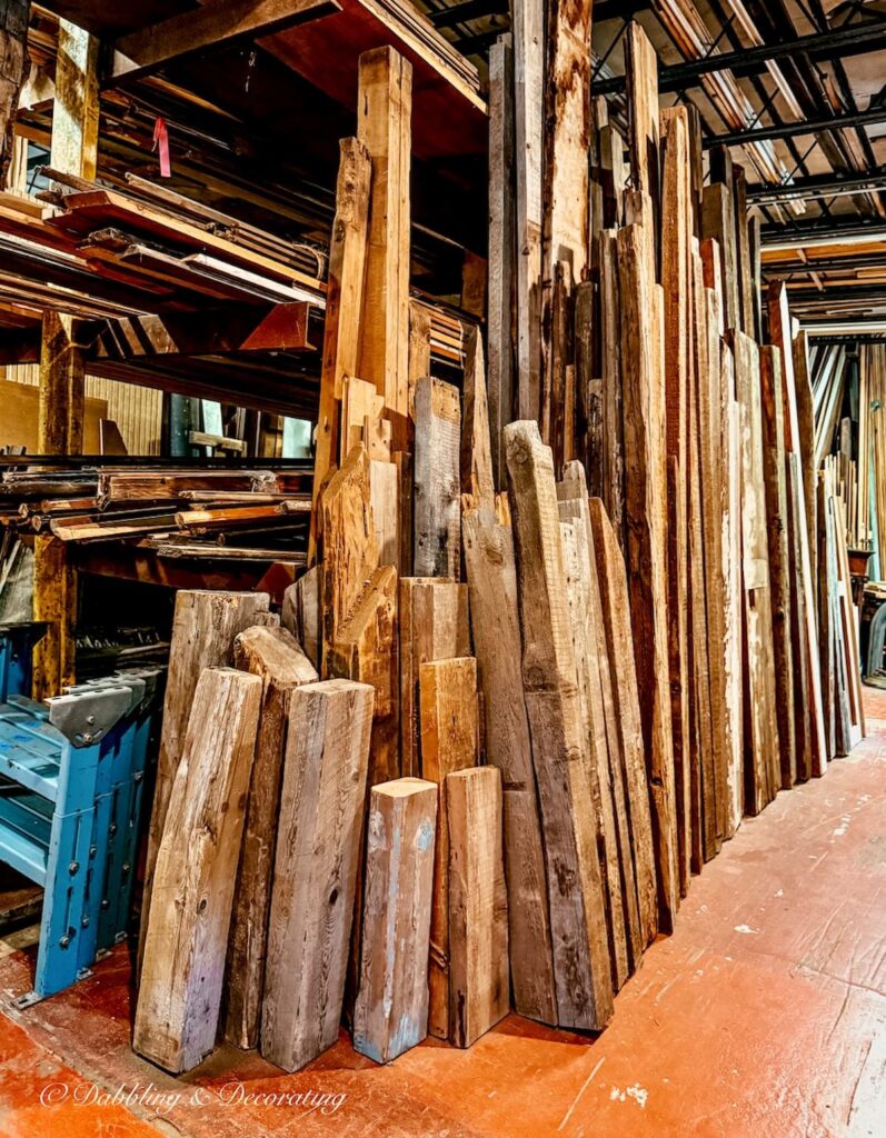 Old Barn Wood at The Old House Parts Co. in Kennebunk, Maine.