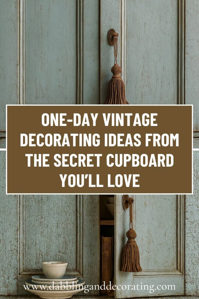 One-Day Vintage Decorating Ideas from The Secret Cupboard You’ll Love
