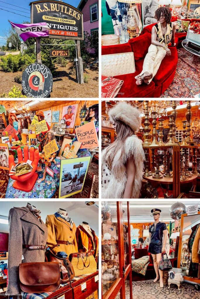 R.S. Butler’s Trading Company: A Colorful, Retro-Cool Antique Shop for All Ages in New Hampshire Photo Collage