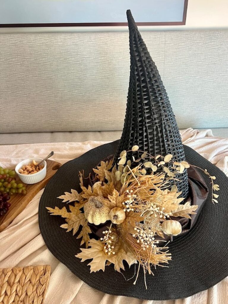 Surprisingly Simple Way to Make Fabulous DIY Witch Hat Decor