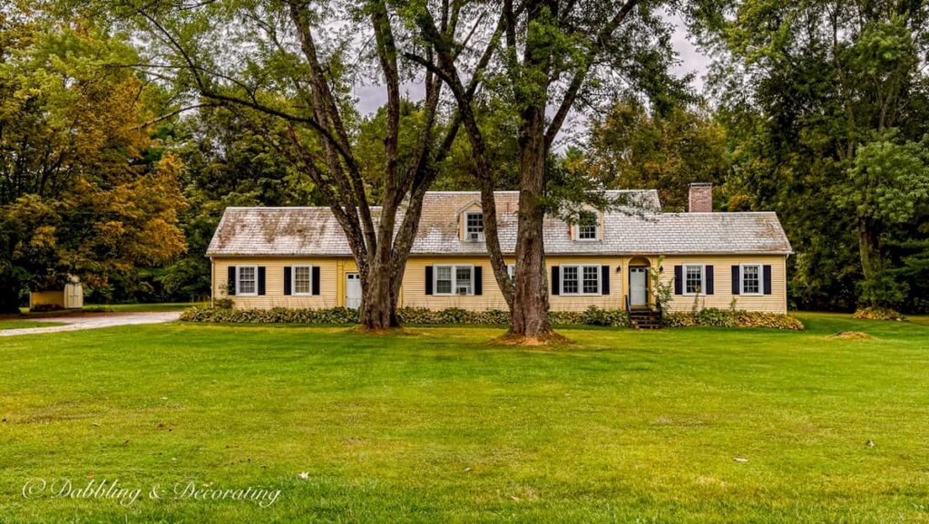 Yellow Farmhouse in Manchester, Vermont.