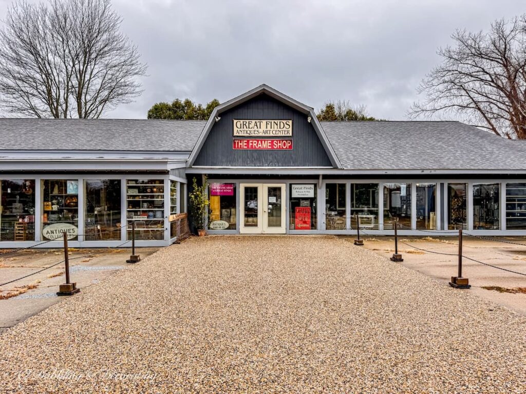 Great Finds Antique Center and Frame Shop in Sheffield, Massachusetts, antiquing in the Berkshires.