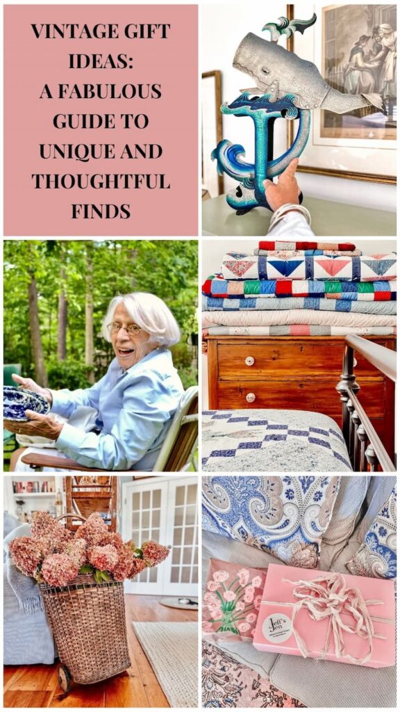 Vintage Gift Ideas: A Fabulous Guide to Unique and Thoughtful Finds photo collage.