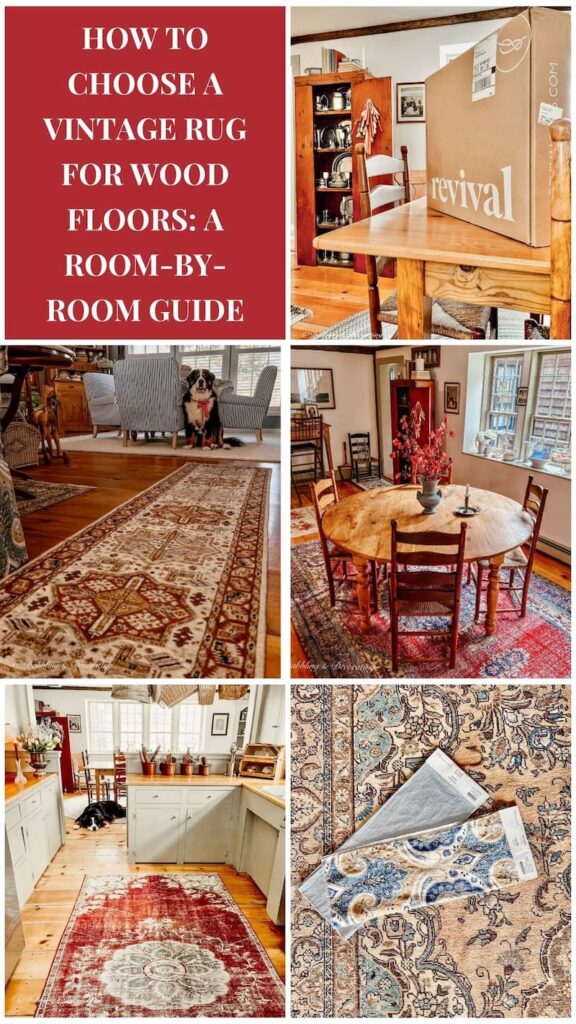 How to Choose a Vintage Rug for Wood Floors: A Room-by-Room Guide photo gallery.