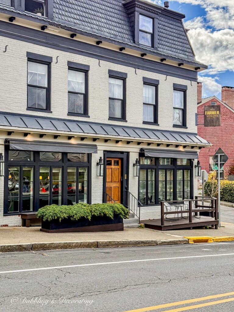 WM Farmer and Sons a boutique Inn in Hudson, NY just at the end of Warren Street Mile long street with antique stores.