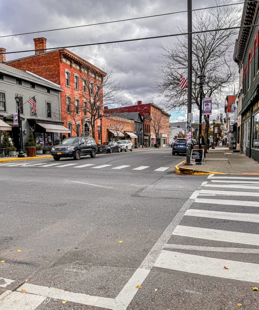 Warren Street in Hudson, NY known for it's mile long antique shopping.