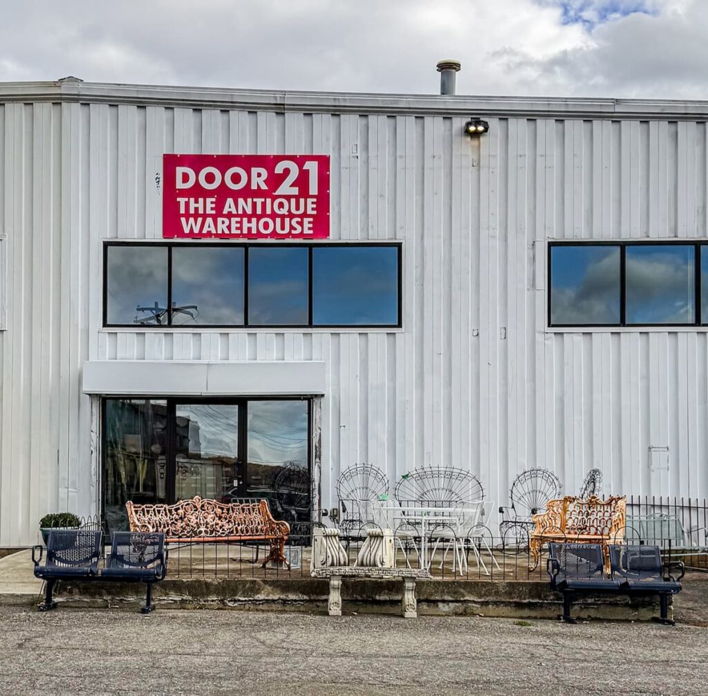 Door 21 at Antique Warehouse where you enter this unique vintage shopping experience.