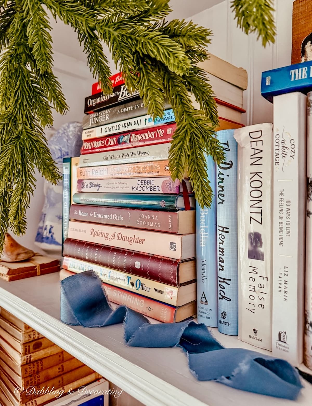 Christmas Bookshelf Decor: How to Style Eclectic Storied Shelves