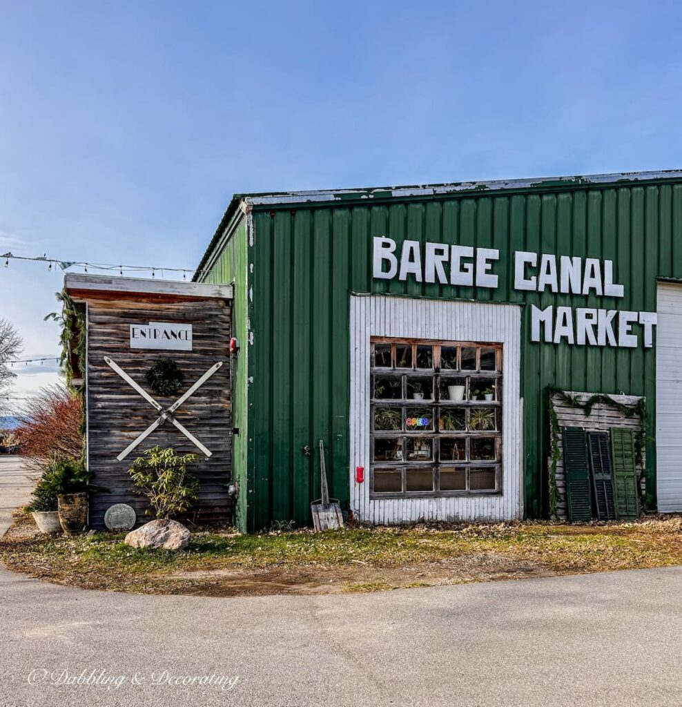 Barge Canal Market antiquing in Burlington, Vermont.