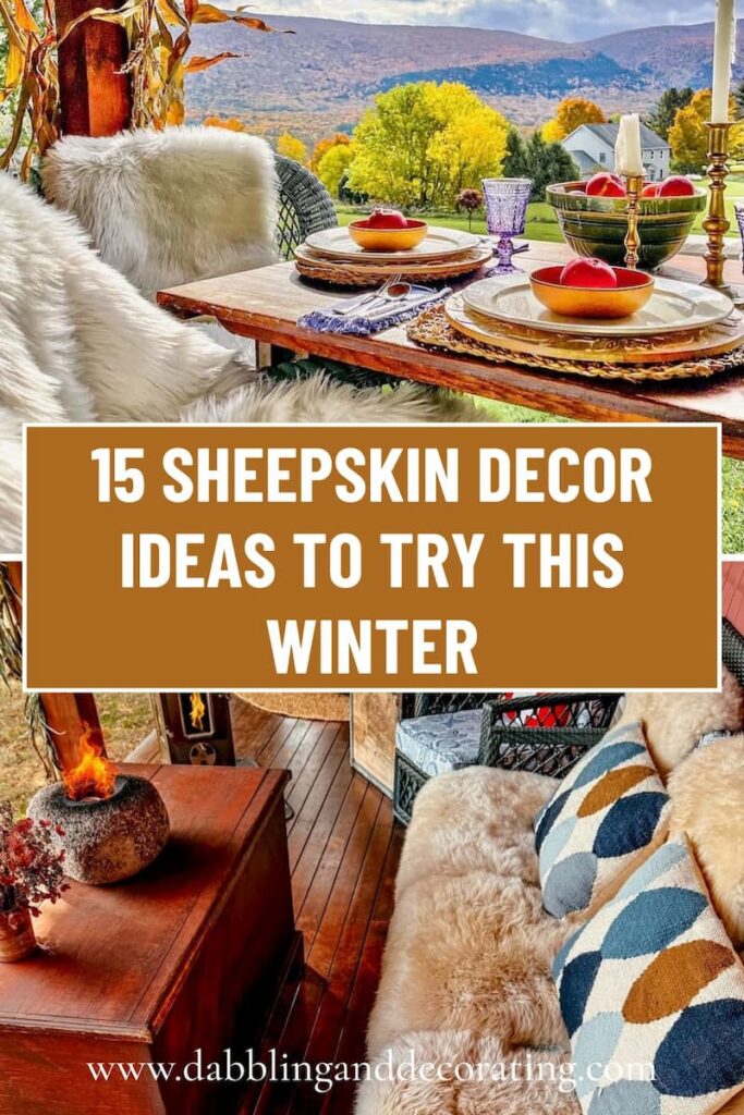 15 Sheepskin Decor Ideas to Try This Winter