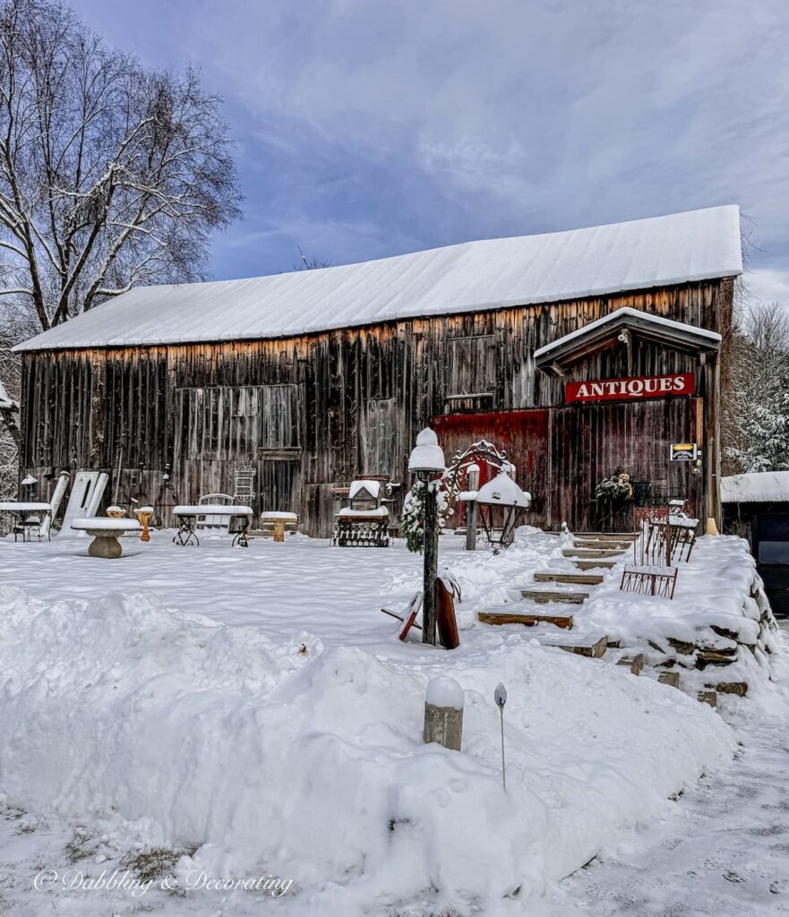 The Perfect Image Antique Barn in Pitsford, Vermont.
