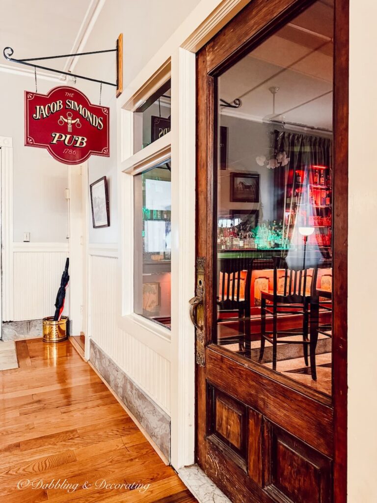 Jacob Simmons Pub inside The Brandon Inn in Brandon, Vermont.