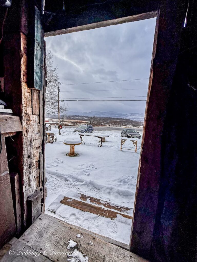 Inside the antique barn at The Perfect Image Antiques in Pittsford, Vermont.
