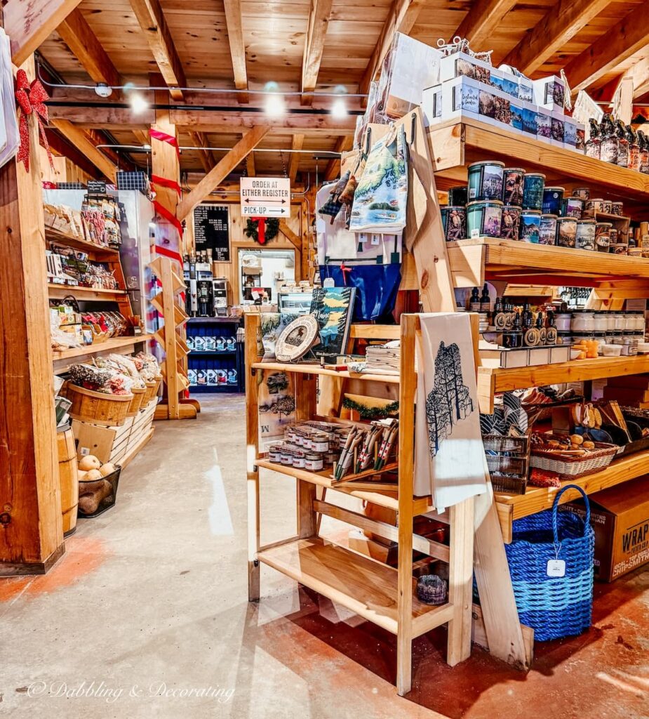 Inside the Poland Provisions general store and market in Poland, Maine.