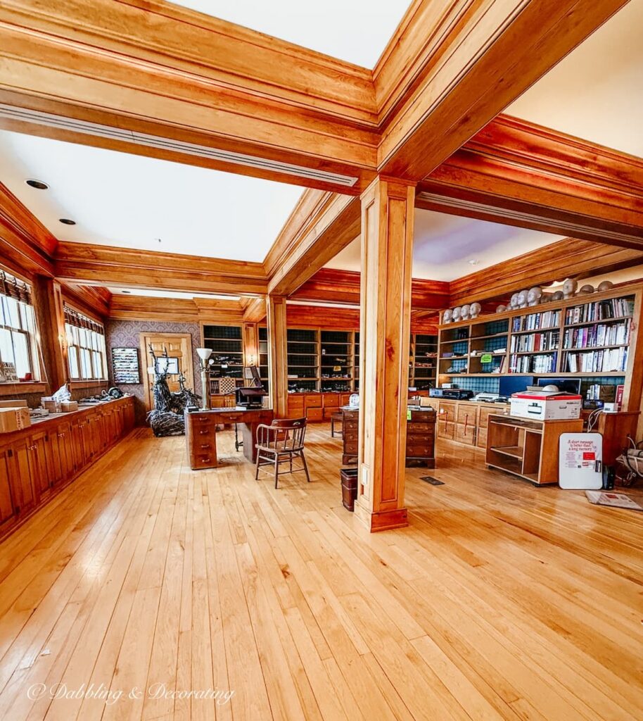 Ground floor space of luxury home in Vermont during how to shop an estate sale in high end homes.