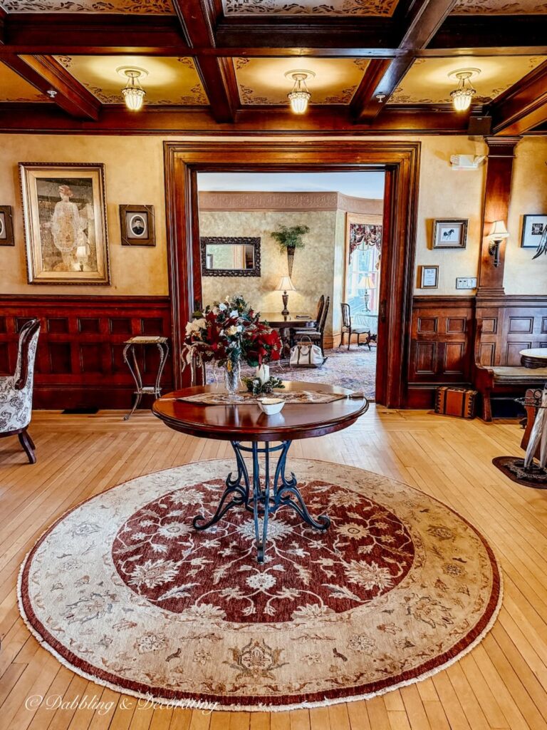 Parlor style room at the Union Gables Inn in Saratoga Springs, NY.