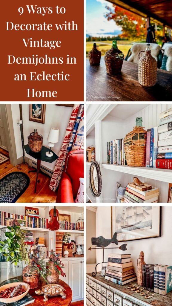 9 Ways to Decorate with Vintage Demijohns in an Eclectic Home