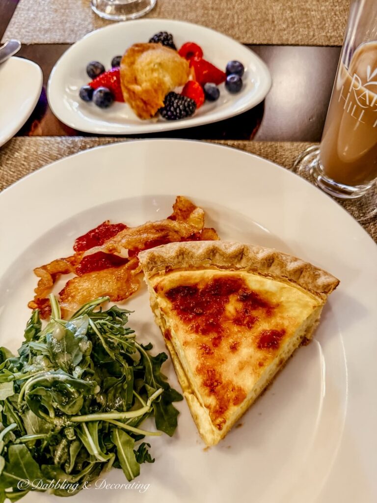 Breakfast at the Rabbit Hill Inn in St. Johnsbury, Vermont on a solo antiquing date.