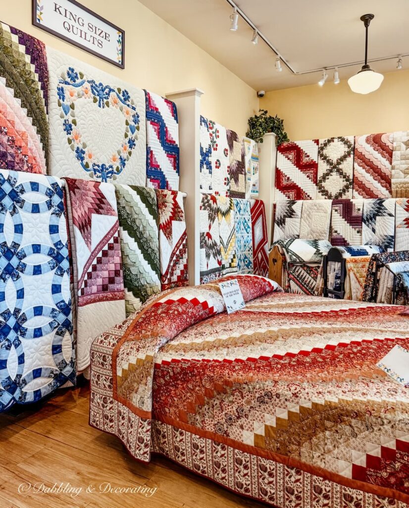 Inside a quilt shop in Amish Country in Lancaster, PA.