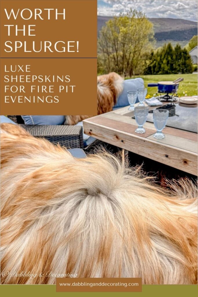 Sheepskin Style for Luxe Fire Pit Nights