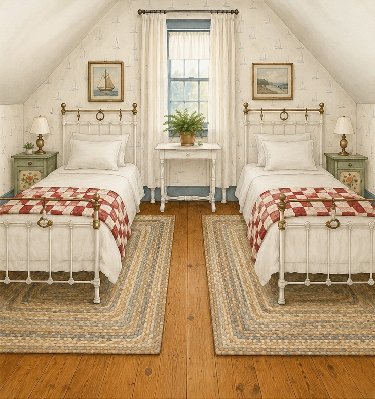 Antique Twin Bed Ideas Inspired by a Little Bedroom Under the Eaves