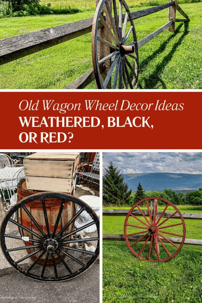 Old Wagon Wheel Decor Weathered, Black, or Red_.jpg