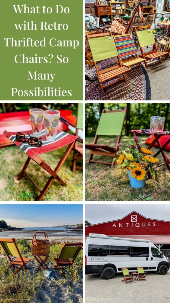 What to Do with Retro Thrifted Camp Chairs? So Many Possibilities