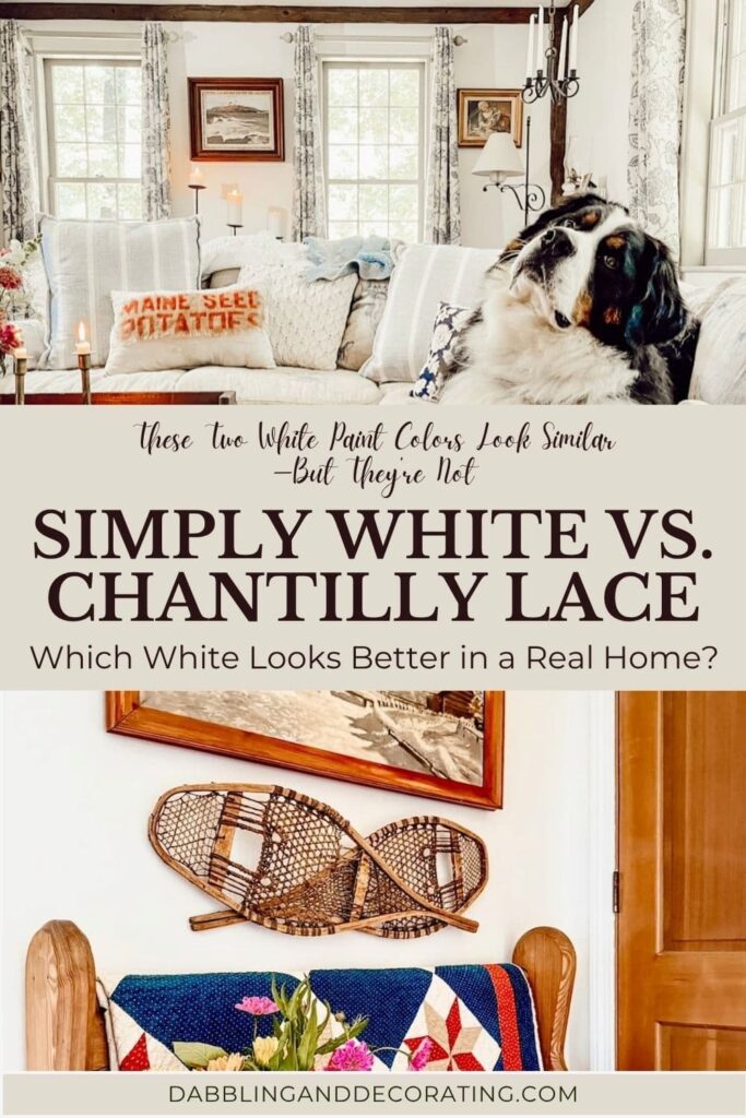 Simply White vs. Chantilly Lace: Which White Looks Better in a Real Home?