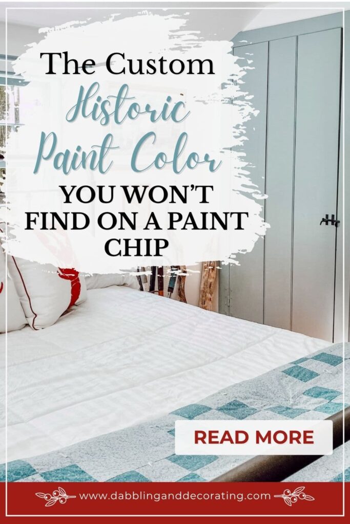 The Custom Historic Paint Color You Won't Find on a Paint Chip