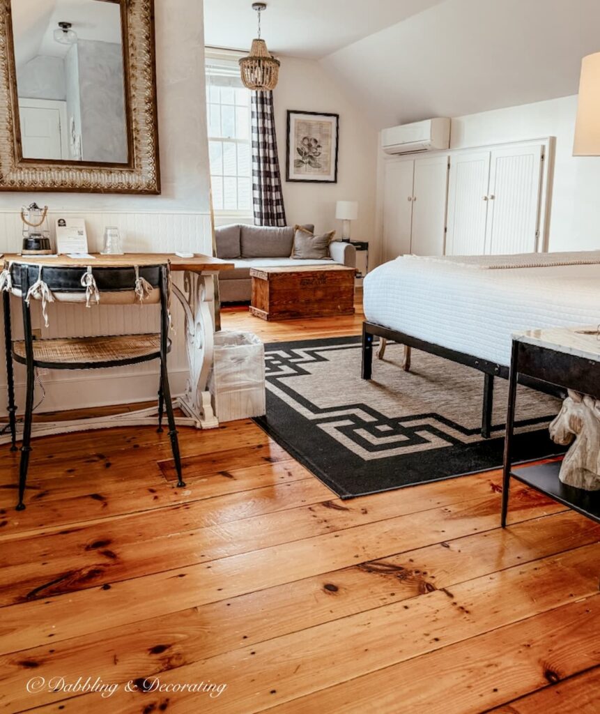 My room at The Inn at Silver Maple Farm in East Chatham, NY.