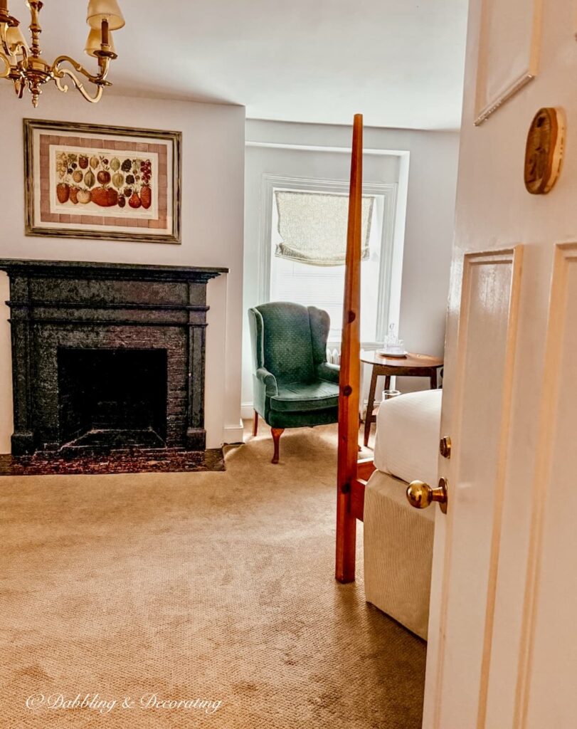 Inside my room in the main building of the Beekman Arms & Delamater Inn in Rhinebeck, NY.