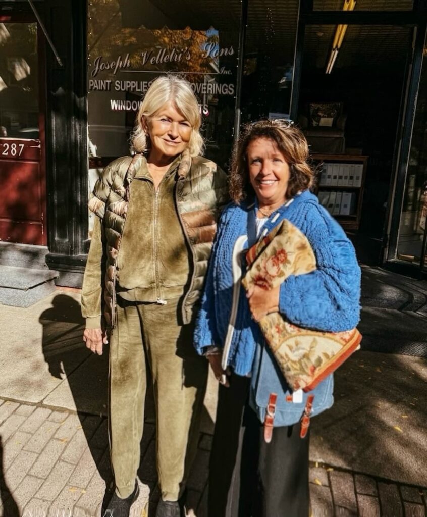 Ann meets Martha Stewart in downtown Millbrook, New York in fall of 2026.